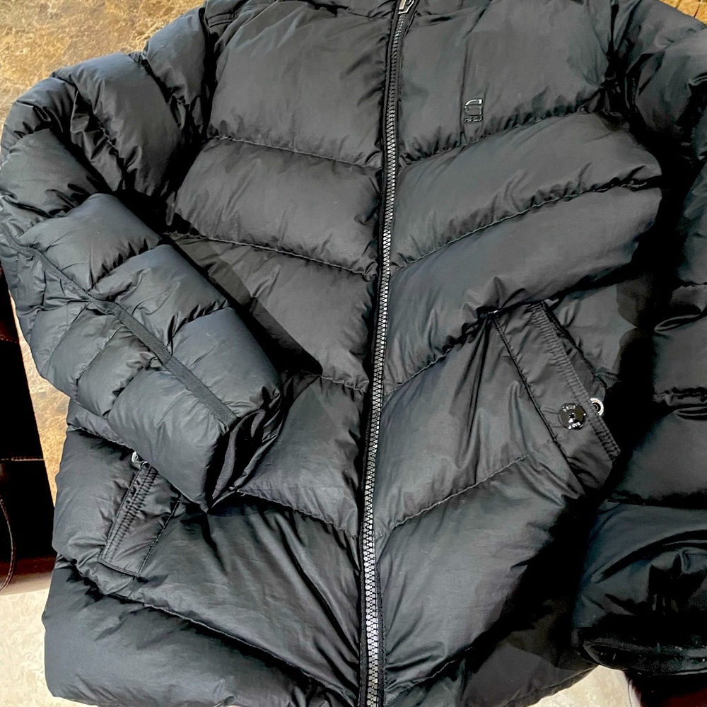 G star raw mens black down filled puffer jacket XL